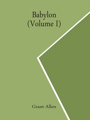 cover image of Babylon, Volume I